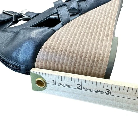 Jessica Simpson Strappy Gladiators Wedge Sandals Black Size 9.5. - Picture 7 of 11